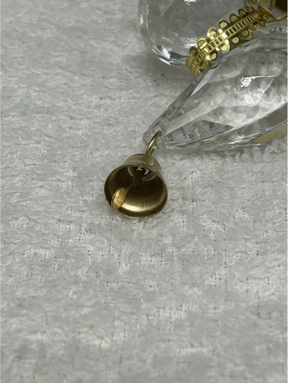 Vintage Filigree Angel Roman Inc Gold Wings Christmas Ornament 1994 ECU